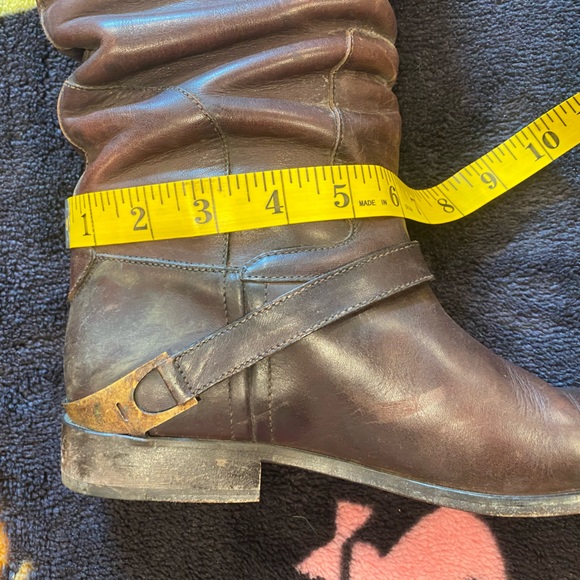 Golden goose distressed brown tall riding boots gently used - Picture 12 of 13